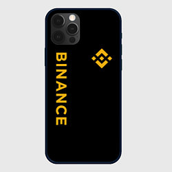 Чехол для iPhone 12 Pro БИНАНС ЛОГО КАРБОН BINANCE LOGO, цвет: 3D-черный