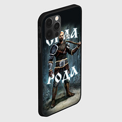 Чехол для iPhone 12 Pro Сила Рода Славянский воин, цвет: 3D-черный — фото 2