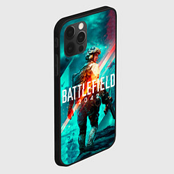 Чехол для iPhone 12 Pro Battlefield 2042 игровой арт, цвет: 3D-черный — фото 2