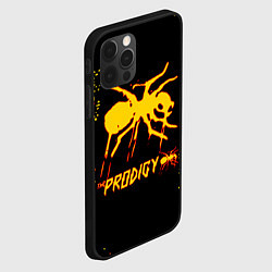 Чехол для iPhone 12 Pro The Prodigy логотип, цвет: 3D-черный — фото 2