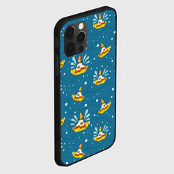 Чехол для iPhone 12 Pro Много-много Yellow Submarine The Beatles, цвет: 3D-черный — фото 2