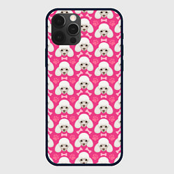 Чехол для iPhone 12 Pro Собака Пудель, цвет: 3D-черный