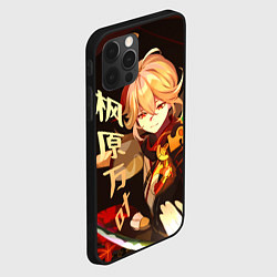 Чехол для iPhone 12 Pro Genshin Impact - Кадзуха, цвет: 3D-черный — фото 2