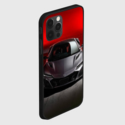 Чехол для iPhone 12 Pro HONDA NSX, цвет: 3D-черный — фото 2