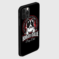 Чехол для iPhone 12 Pro Бордер-Колли Border Collie, цвет: 3D-черный — фото 2