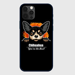 Чехол для iPhone 12 Pro Чихуахуа Chihuahua, цвет: 3D-черный