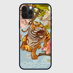 Чехол для iPhone 12 Pro Китайский тигр Символ 2022 года, цвет: 3D-черный