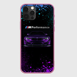 Чехол для iPhone 12 Pro BMW M4 PERFORMANCE, цвет: 3D-малиновый