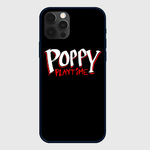 Чехол iPhone 12 Pro Poppy Playtime: Logo / 3D-Черный – фото 1