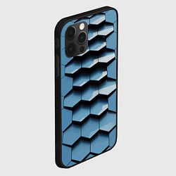 Чехол для iPhone 12 Pro Соты узор авангард, цвет: 3D-черный — фото 2