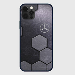 Чехол для iPhone 12 Pro Mercedes-Benz vanguard pattern, цвет: 3D-черный