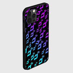 Чехол для iPhone 12 Pro JOJOS BIZARRE ADVENTURE NEON PATTERN НЕОН УЗОР, цвет: 3D-черный — фото 2