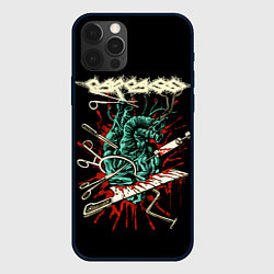 Чехол для iPhone 12 Pro Carcass, цвет: 3D-черный