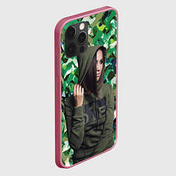Чехол для iPhone 12 Pro Olga Buzova - camouflage, цвет: 3D-малиновый — фото 2