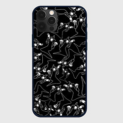 Чехол для iPhone 12 Pro KIZARU HAUNTED FAMILY ПАТТЕРН, цвет: 3D-черный