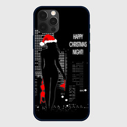 Чехол для iPhone 12 Pro Happy Christmas Night!, цвет: 3D-черный