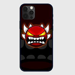 Чехол для iPhone 12 Pro Geometry Dash: Red Demon, цвет: 3D-черный