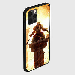 Чехол для iPhone 12 Pro GOD OF WAR КРАТОС В ЦЕПЯХ, цвет: 3D-черный — фото 2