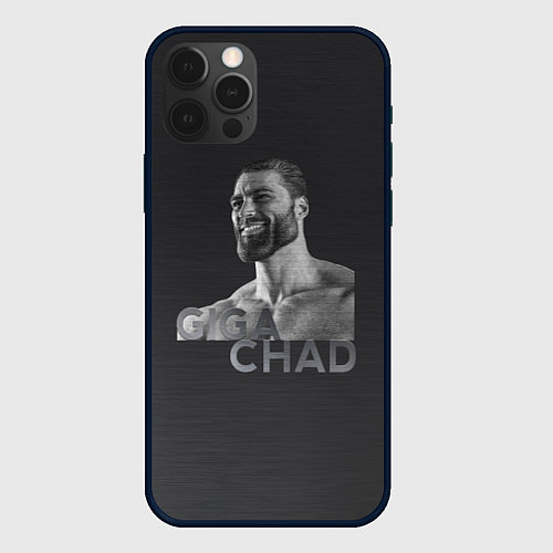 Чехол iPhone 12 Pro Giga Chad / 3D-Черный – фото 1