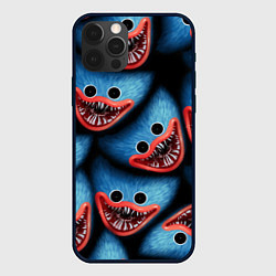 Чехол для iPhone 12 Pro POPPY PLAYTIME ХАГИ ВАГИ ЛИЦО МОНСТРА, цвет: 3D-черный