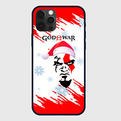 Чехол для iPhone 12 Pro Новогодний God of War, цвет: 3D-черный