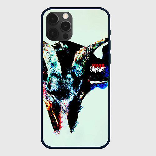 Чехол iPhone 12 Pro Iowa - Slipknot / 3D-Черный – фото 1