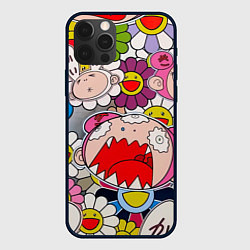 Чехол для iPhone 12 Pro Takashi Murakami кричащий арт, цвет: 3D-черный