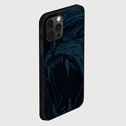 Чехол для iPhone 12 Pro Zenit lion dark theme, цвет: 3D-черный — фото 2