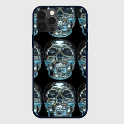 Чехол для iPhone 12 Pro Skulls pattern 2028, цвет: 3D-черный