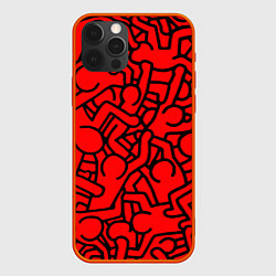 Чехол для iPhone 12 Pro Челопаззл, цвет: 3D-красный