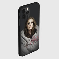 Чехол для iPhone 12 Pro Фото Адель, цвет: 3D-черный — фото 2