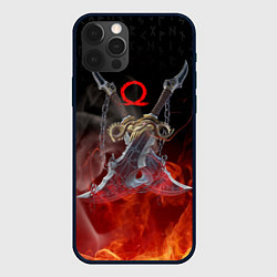 Чехол для iPhone 12 Pro МЕЧИ КРАТОСА, БОГ ВОЙНЫ, цвет: 3D-черный
