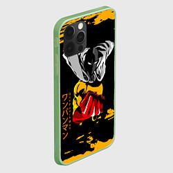 Чехол для iPhone 12 Pro Сайтама грозит кулаком One Punch-Man, цвет: 3D-салатовый — фото 2