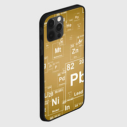 Чехол для iPhone 12 Pro Pb - таблица Менделеева, цвет: 3D-черный — фото 2