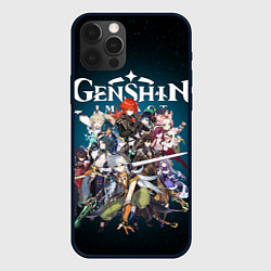 Чехол для iPhone 12 Pro GENSHIN IMPACT HEROES SPACE, цвет: 3D-черный