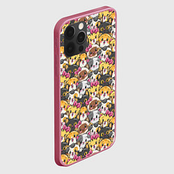 Чехол для iPhone 12 Pro Котики Много котиков!, цвет: 3D-малиновый — фото 2