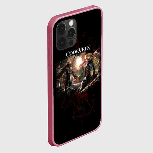 Чехол iPhone 12 Pro Code Vein - Вампиры / 3D-Малиновый – фото 2