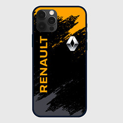 Чехол для iPhone 12 Pro RENAULT БРЫЗГИ КРАСОК РЕНО, цвет: 3D-черный