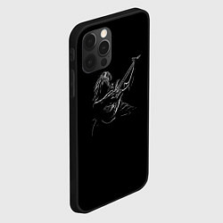 Чехол для iPhone 12 Pro Гитарист солирующий, цвет: 3D-черный — фото 2