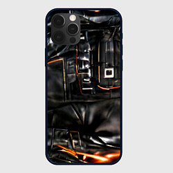 Чехол для iPhone 12 Pro Стиль терминатора, цвет: 3D-черный