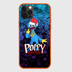 Чехол для iPhone 12 Pro POPPY PLAYTIME ПОППИ ПЛЕЙТАЙМ НОВЫЙ ГОД, цвет: 3D-красный