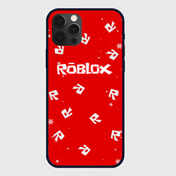 Чехол для iPhone 12 Pro НОВОГОДНИЙ СВИТЕР ROBLOX РОБЛОКС НОВЫЙ ГОД 2022, цвет: 3D-черный