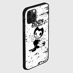 Чехол для iPhone 12 Pro Bendy and the ink machine - Black & White, цвет: 3D-черный — фото 2