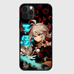 Чехол для iPhone 12 Pro КАДЗУХА ГЕРОЙ ГЕНШИН ИМПАКТ GENSHIN IMPACT, цвет: 3D-черный
