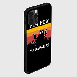 Чехол для iPhone 12 Pro Madafakas! PEW PEW, цвет: 3D-черный — фото 2