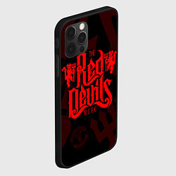 Чехол для iPhone 12 Pro МАНЧЕСТЕР ЮНАЙТЕД КРАСНЫЕ ДЬЯВОЛЫ RED DEVILS, цвет: 3D-черный — фото 2