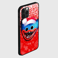 Чехол для iPhone 12 Pro POPPY PLAYTIME ХАГИ ВАГИ НОВОГОДНИЙ, СНЕЖИНКИ, цвет: 3D-черный — фото 2