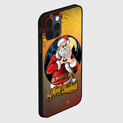 Чехол для iPhone 12 Pro Santa love you, цвет: 3D-черный — фото 2