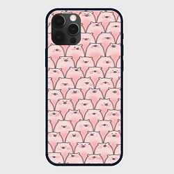 Чехол для iPhone 12 Pro Пухлые хрюни, цвет: 3D-черный