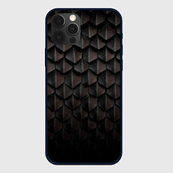 Чехол для iPhone 12 Pro Чешуя Дракона black edition, цвет: 3D-черный